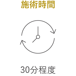 施術時間
				30分程度