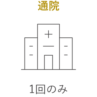 通院
					1回のみ